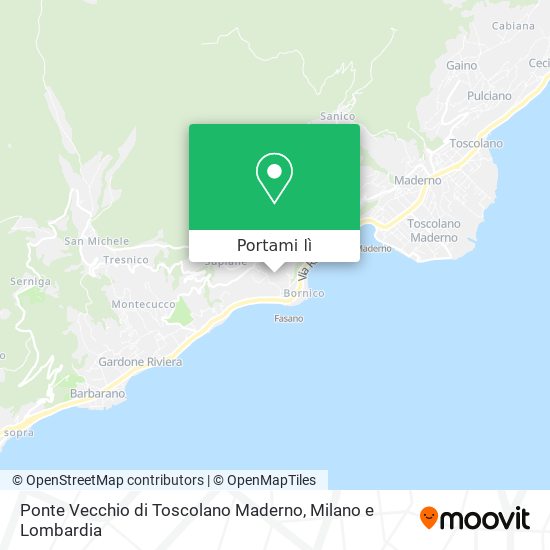 Mappa Ponte Vecchio di Toscolano Maderno