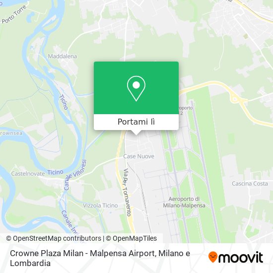 Mappa Crowne Plaza Milan - Malpensa Airport