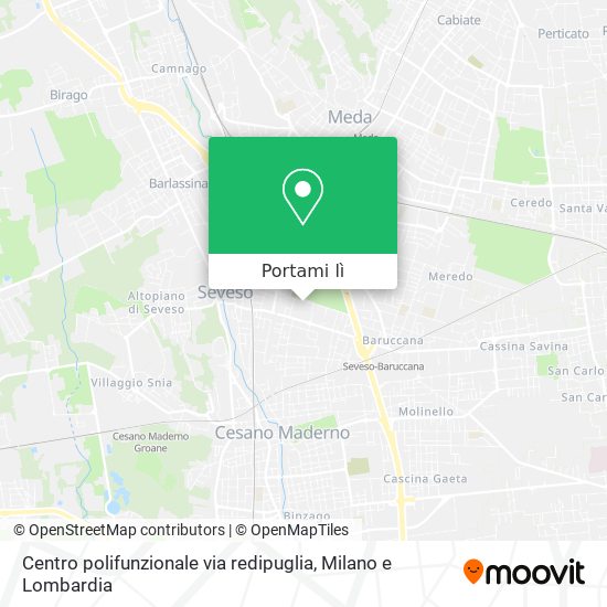 Mappa Centro polifunzionale via redipuglia