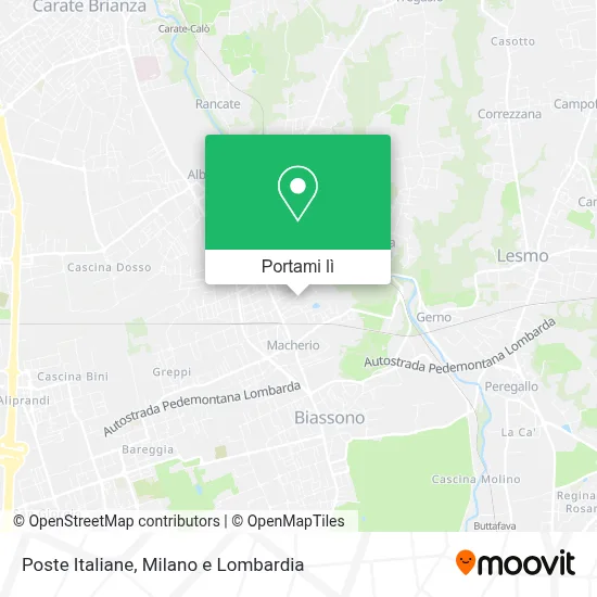 Mappa Poste Italiane