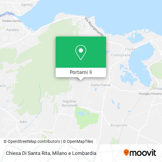 Mappa Chiesa Di Santa Rita