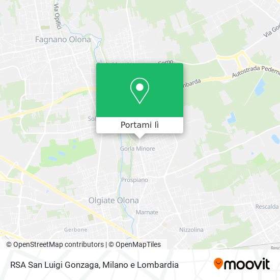 Mappa RSA San Luigi Gonzaga