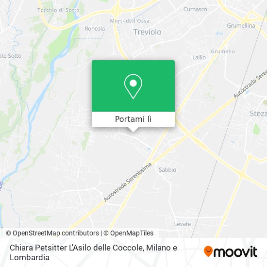 Mappa Chiara Petsitter L'Asilo delle Coccole