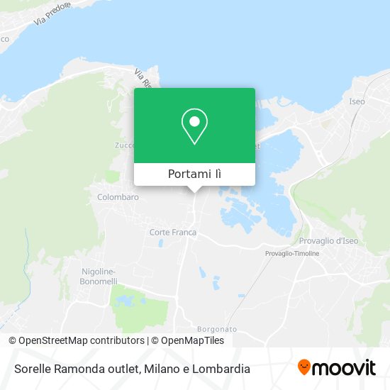Mappa Sorelle Ramonda outlet