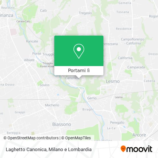 Mappa Laghetto Canonica