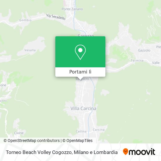 Mappa Torneo Beach Volley Cogozzo