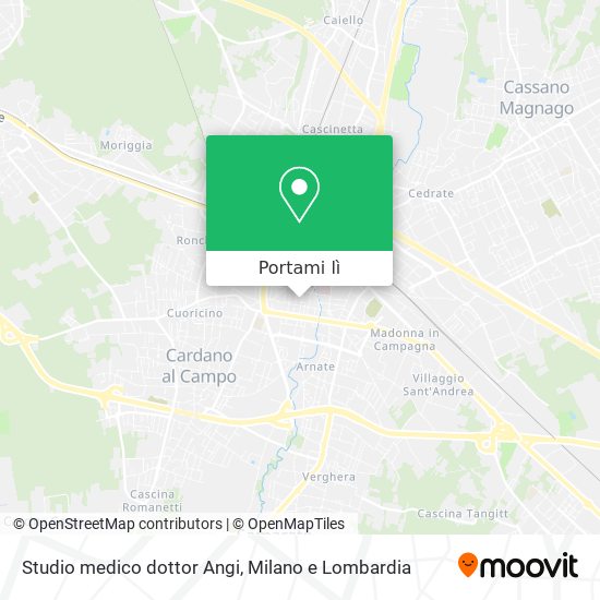 Mappa Studio medico dottor Angi