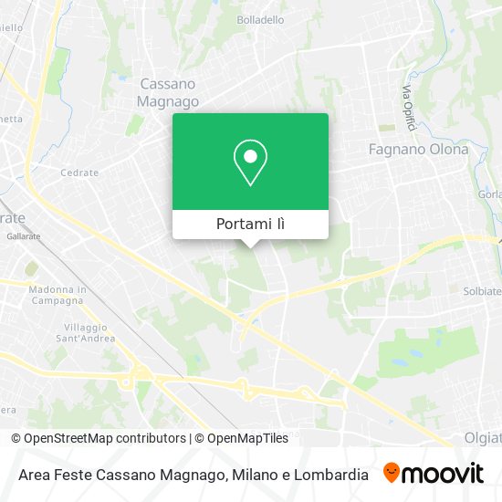 Mappa Area Feste Cassano Magnago