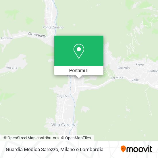 Mappa Guardia Medica Sarezzo