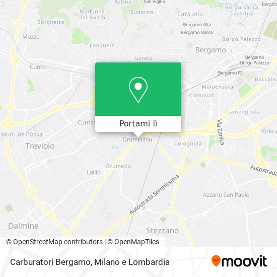 Mappa Carburatori Bergamo