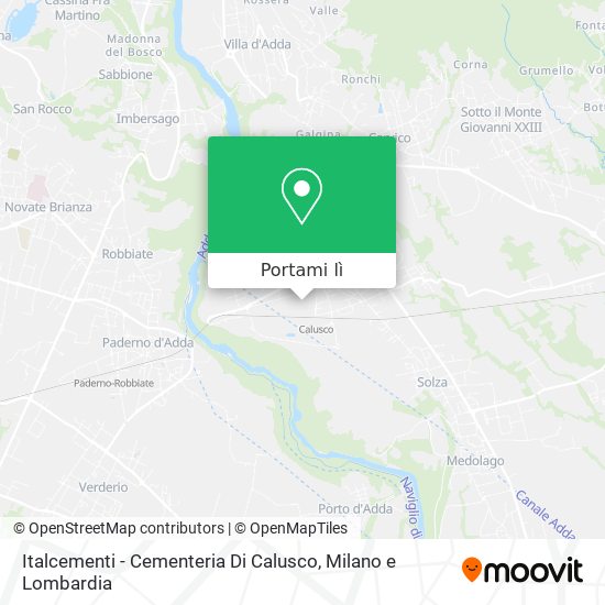 Mappa Italcementi - Cementeria Di Calusco