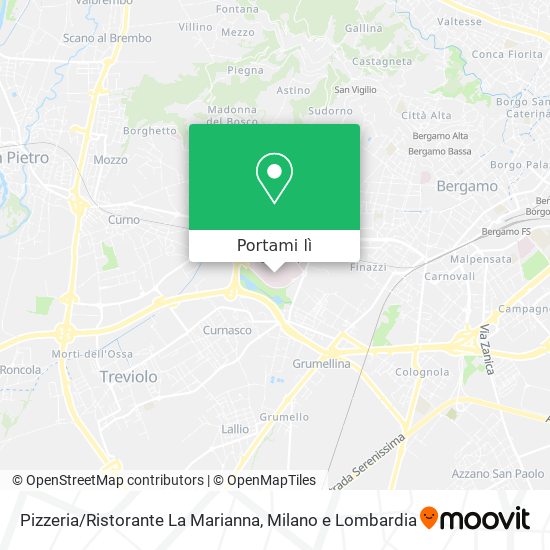 Mappa Pizzeria / Ristorante La Marianna