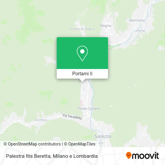 Mappa Palestra Itis Beretta