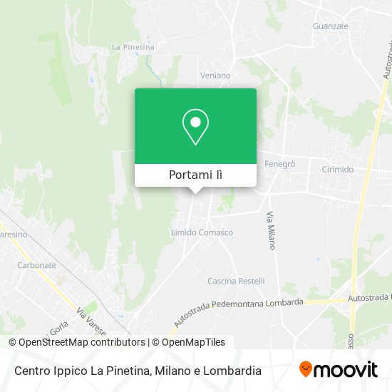 Mappa Centro Ippico La Pinetina