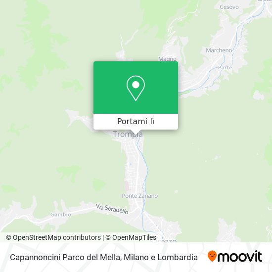 Mappa Capannoncini Parco del Mella