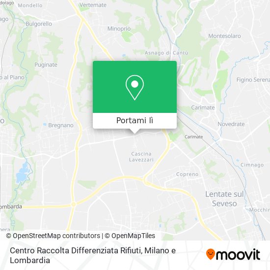 Mappa Centro Raccolta Differenziata Rifiuti