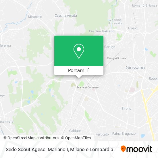 Mappa Sede Scout Agesci Mariano I