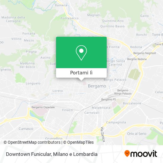 Mappa Downtown Funicular