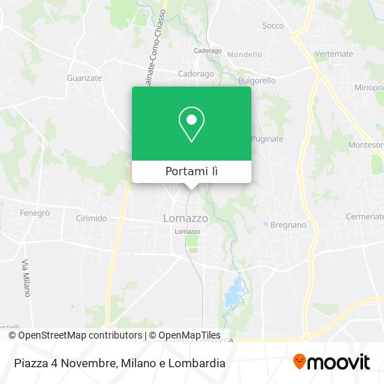 Mappa Piazza 4 Novembre