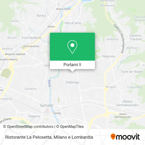 Mappa Ristorante La Pelosetta