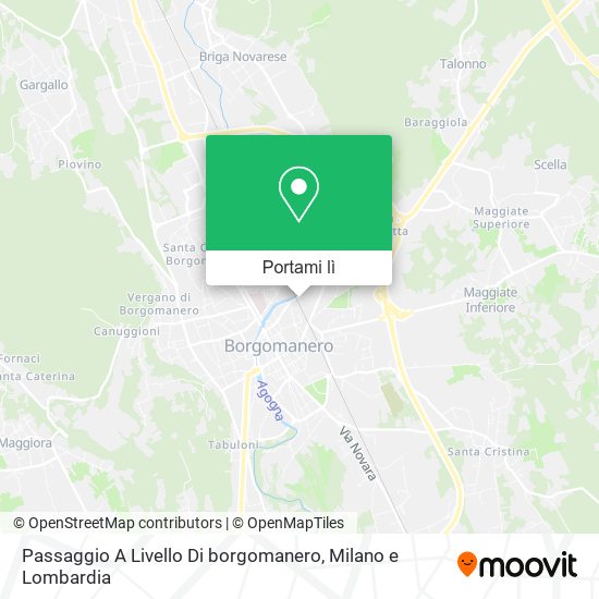 Mappa Passaggio A Livello Di borgomanero