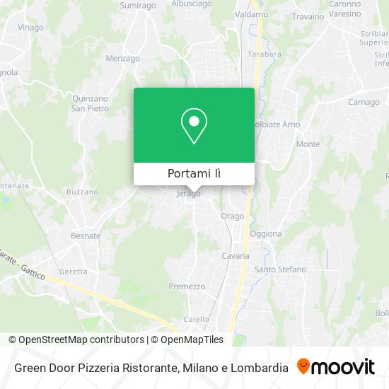 Mappa Green Door Pizzeria Ristorante