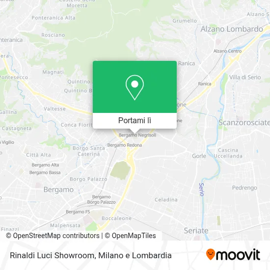 Mappa Rinaldi Luci Showroom
