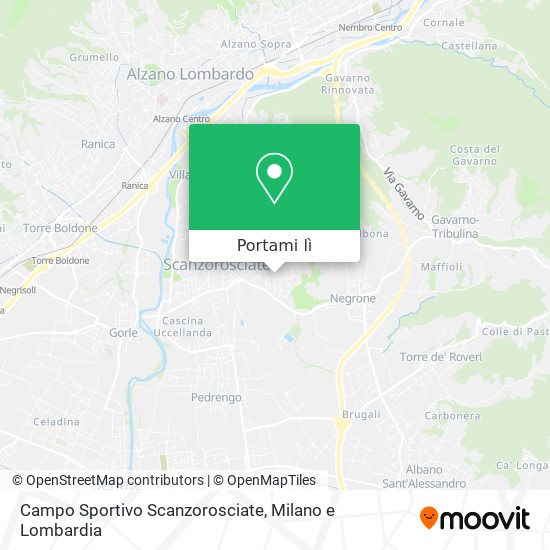 Mappa Campo Sportivo Scanzorosciate