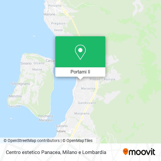Mappa Centro estetico Panacea