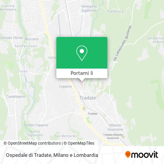 Mappa Ospedale di Tradate