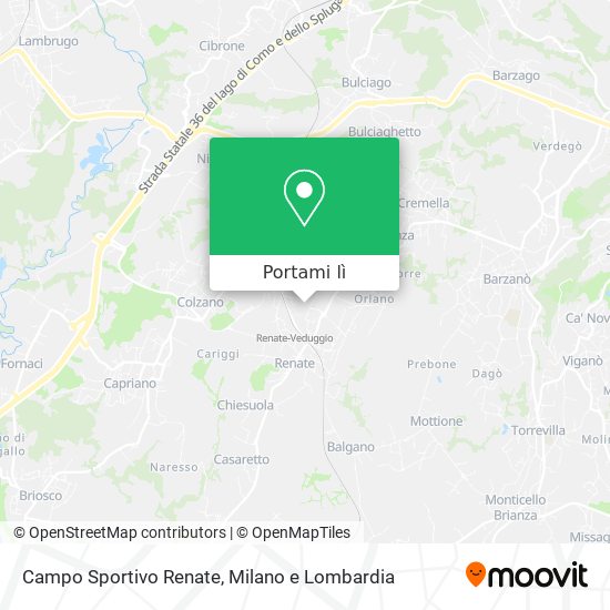 Mappa Campo Sportivo Renate