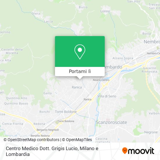 Mappa Centro Medico Dott. Grigis Lucio