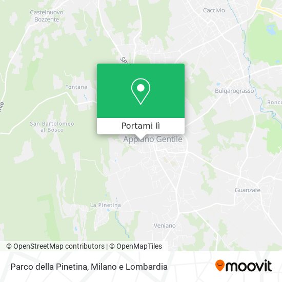 Mappa Parco della Pinetina