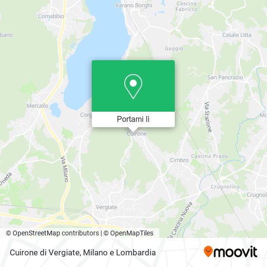 Mappa Cuirone di Vergiate