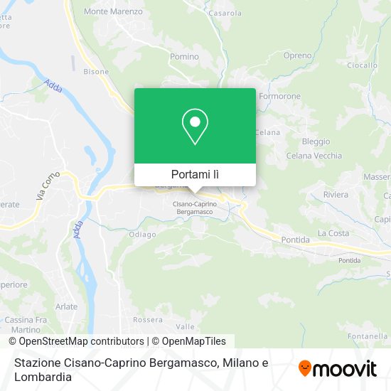 Mappa Stazione Cisano-Caprino Bergamasco