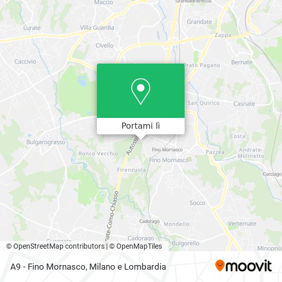 Mappa A9 - Fino Mornasco