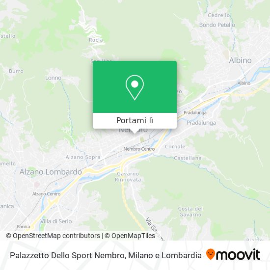 Mappa Palazzetto Dello Sport Nembro