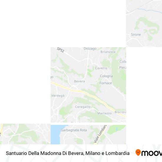 Mappa Santuario Della Madonna Di Bevera