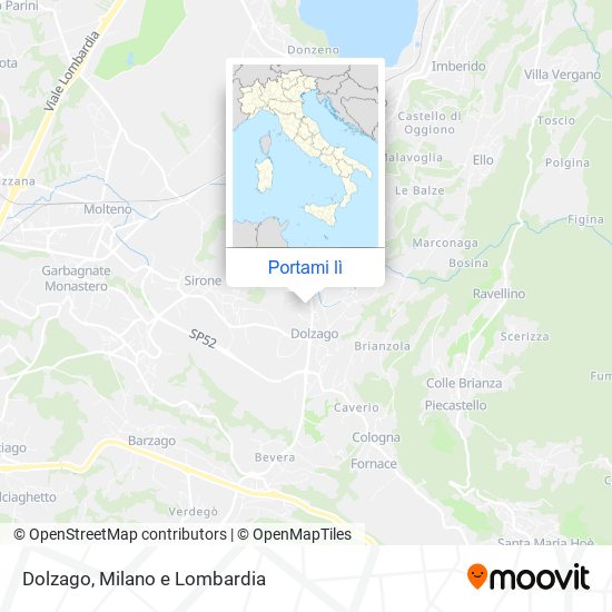 Mappa Dolzago