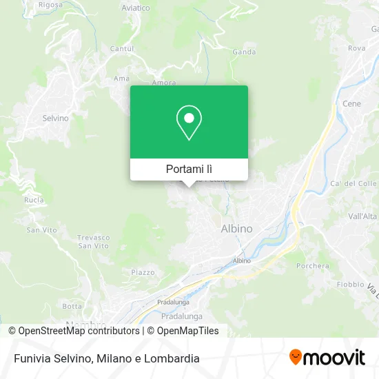 Mappa Funivia Selvino