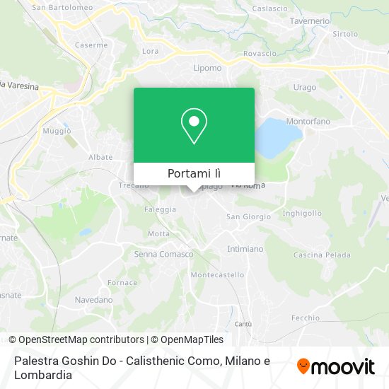 Mappa Palestra Goshin Do - Calisthenic Como