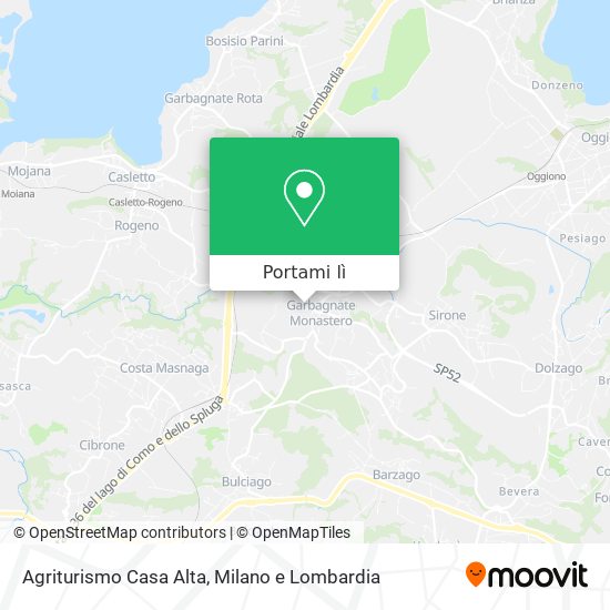 Mappa Agriturismo Casa Alta