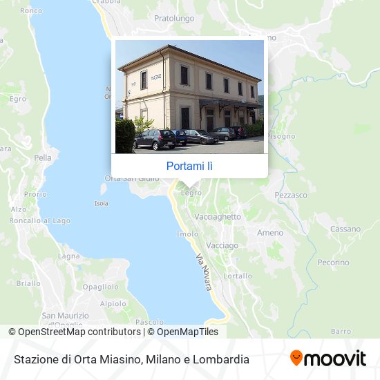 Mappa Stazione di Orta Miasino