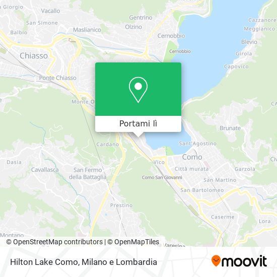 Mappa Hilton Lake Como