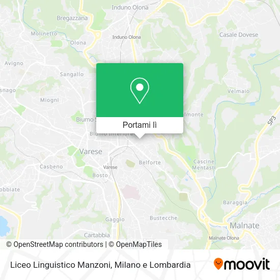 Mappa Liceo Linguistico Manzoni