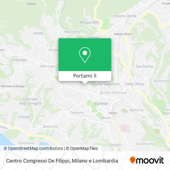 Mappa Centro Congressi De Filippi