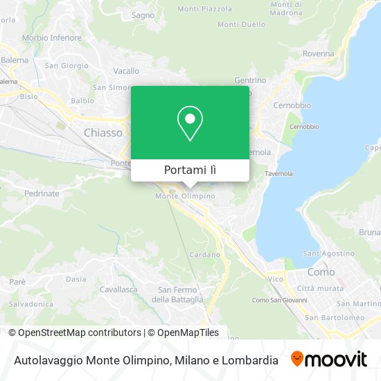 Mappa Autolavaggio Monte Olimpino