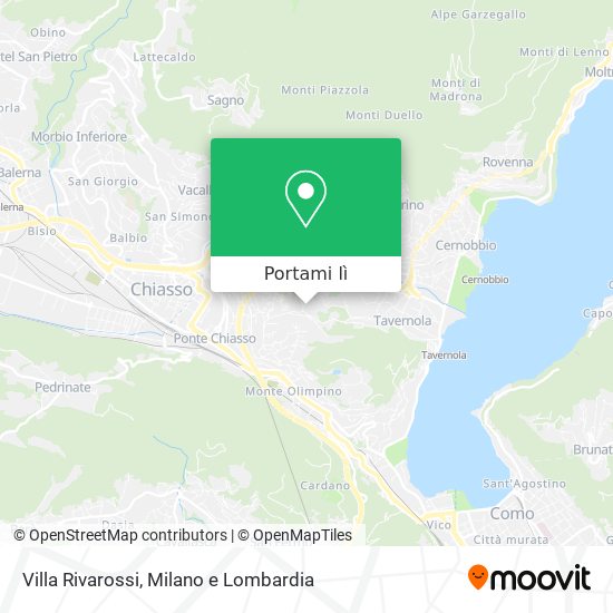 Mappa Villa Rivarossi
