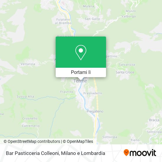 Mappa Bar Pasticceria Colleoni