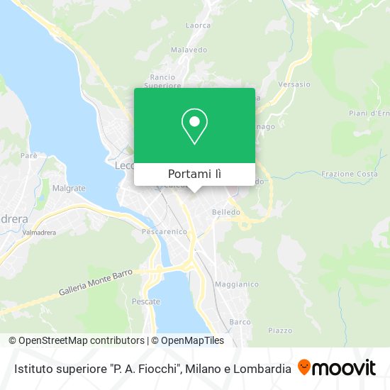Mappa Istituto superiore "P. A. Fiocchi"